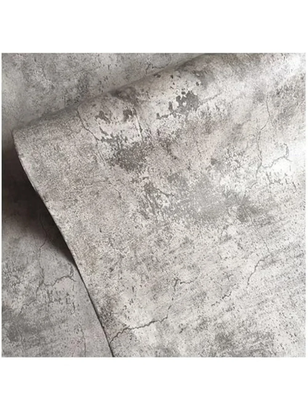 Gray Concrete Peel Stick Wallpaper Faux Cement Contact Paper Waterproof Vinyl